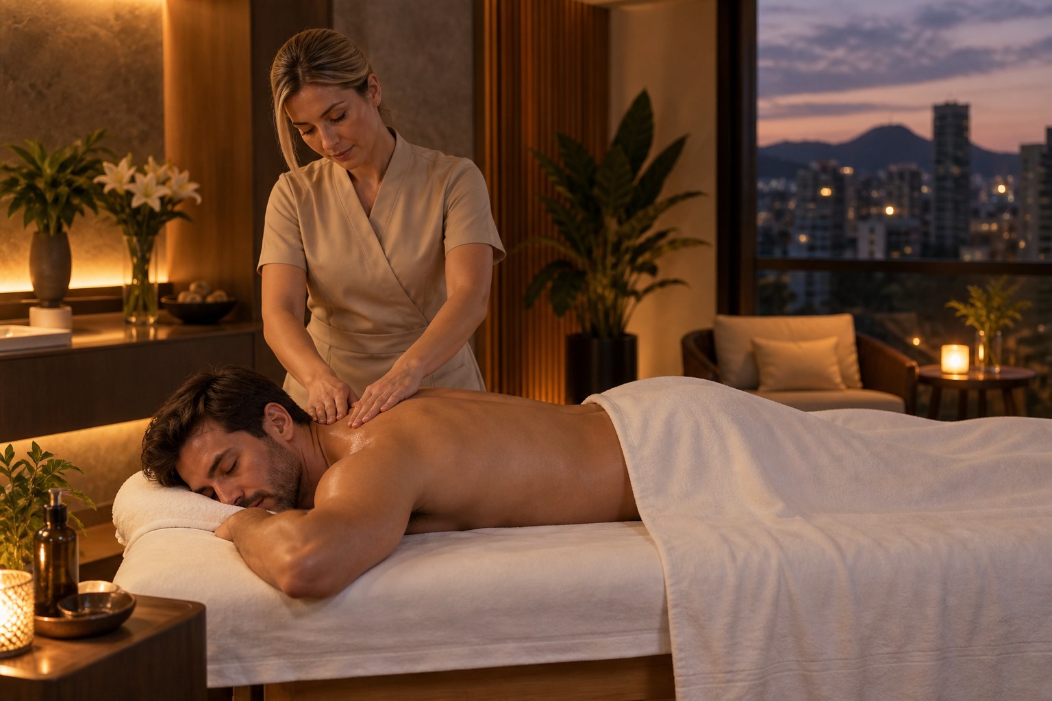 Massagem relaxante no fim do dia para desacelerar em BH