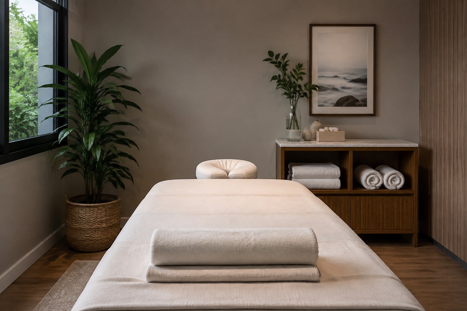 Ambiente profissional de massagem na Savassi em Belo Horizonte